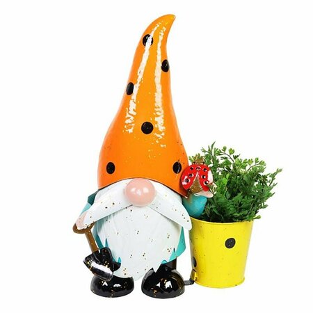 EXHART Metal Multi-color 23 in. Gnome Garden Statue 76835-A